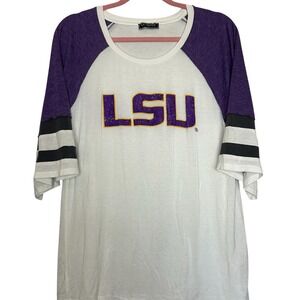 Louisiana State University Women's Size Medium Raglan Tee Gameday Couture‎